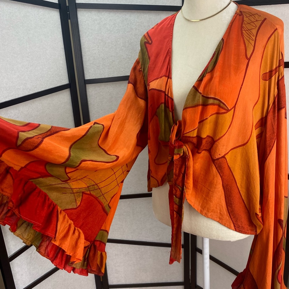 Kantha Bae Zepplin silk shrug